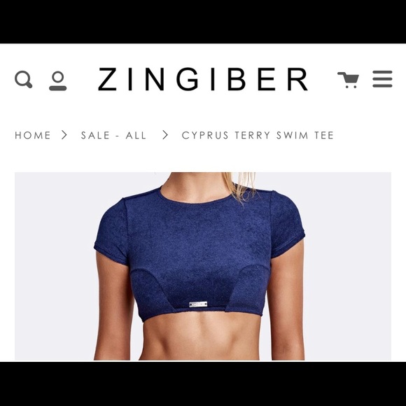 ZINGIBER Cyprus Terry Swim Tee - Picture 1 of 7